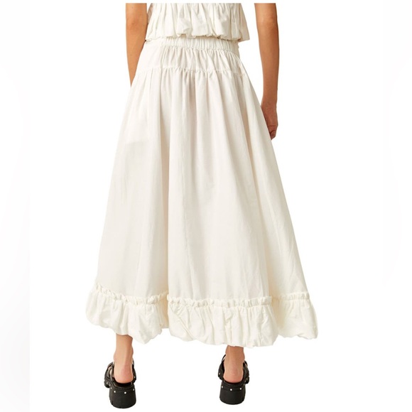 NWT XSM Free People “BRING the BUBBLE& FAVE PART” TieWaistTop & PoplinMaxi SET💕 - Picture 7 of 10